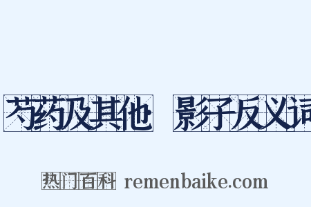 芍药及其他·影子反义词是什么意思的图片